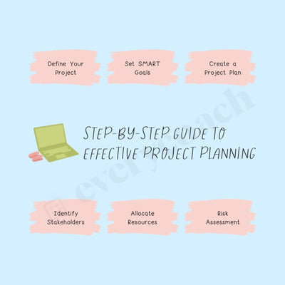 Step By Guide To Effective Project Planning Instagram Post Canva Template