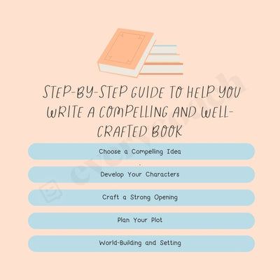 Step By Guide To Help You Write A Compelling And Well Crafted Book Instagram Post Canva Template