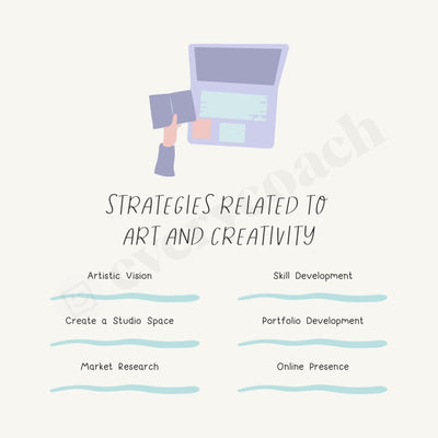 Strategies Related To Art And Creativity Instagram Post Canva Template