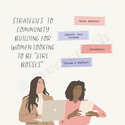 Strategies To Community Building For Women Looking Be Girl Bosses Instagram Post Canva Template