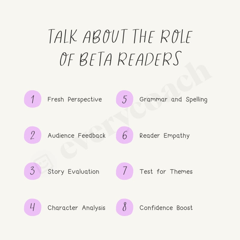 Beta Reader Application Example Talk About The Role Of Beta Readers Instagram Post Canva Template ...