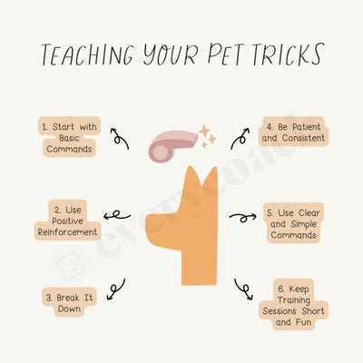 Teaching Your Pet Tricks Instagram Post Canva Template