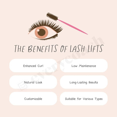 The Benefits Of Lash Lifts Instagram Post Canva Template