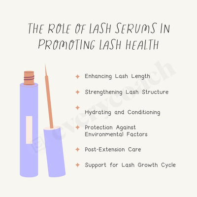 The Role Of Lash Serums In Promoting Health Instagram Post Canva Template