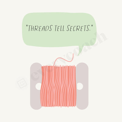 Threads Tell Secrets Instagram Post Canva Template