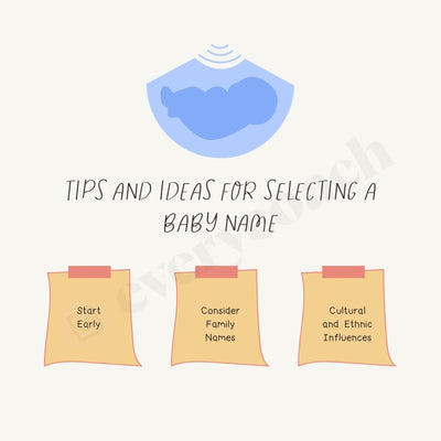 Tips And Ideas For Selecting A Baby Name Instagram Post Canva Template