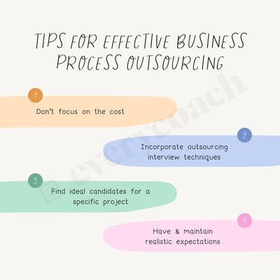 Tips For Effective Business Process Outsourcing Instagram Post Canva Template