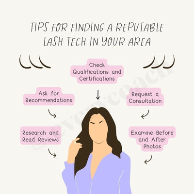 Tips For Finding A Reputable Lash Tech In Your Area Instagram Post Canva Template