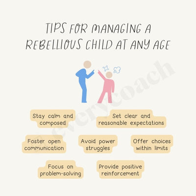 Tips For Managing A Rebellious Child At Any Age Instagram Post Canva Template