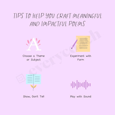 Tips To Help You Craft Meaningful And Impactful Poems Instagram Post Canva Template