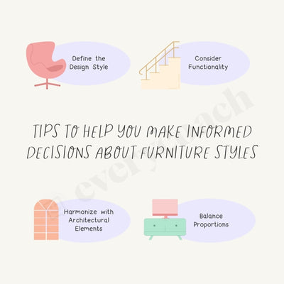 Tips To Help You Make Informed Decisions About Furniture Styles Instagram Post Canva Template