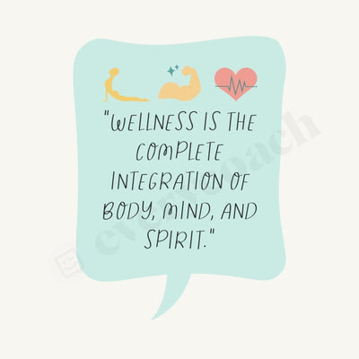 Wellness Is The Complete Integration Of Body Mind And Spirit Instagram Post Canva Template