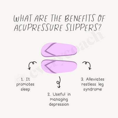 What Are The Benefits Of Acupressure Slippers Instagram Post Canva Template