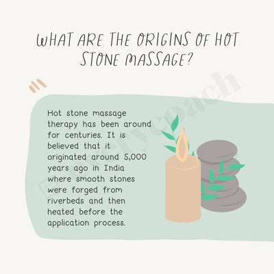 What Are The Origins Of Hot Stone Massage Instagram Post Canva Template