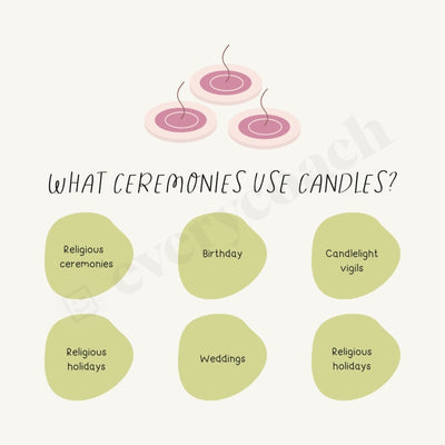 What Ceremonies Use Candles Instagram Post Canva Template
