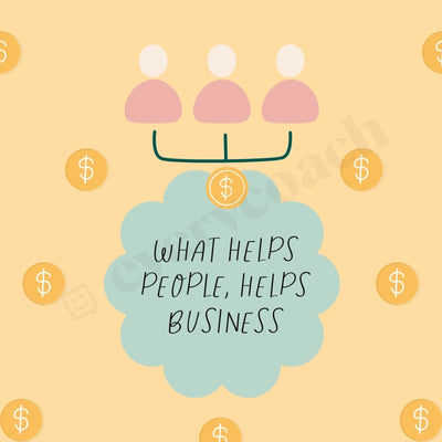 What Helps People Business Instagram Post Canva Template