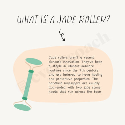 What Is A Jade Roller Instagram Post Canva Template