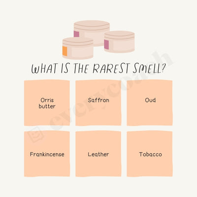 What Is The Rarest Smell Instagram Post Canva Template