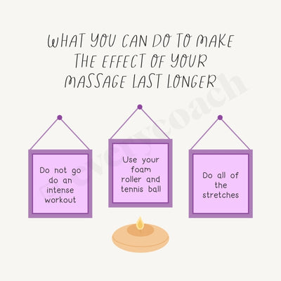 What You Can Do To Make The Effect Of Your Massage Last Longer Instagram Post Canva Template