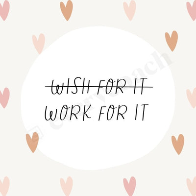 Wish For It Work Instagram Post Canva Template