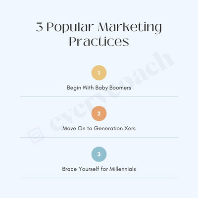 3 Popular Marketing Practices Instagram Post Canva Template