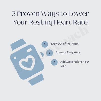 3 Proven Ways To Lower Your Resting Heart Rate Instagram Post Canva Template