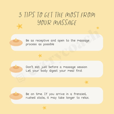 3 Tips To Get The Most From Your Massage Instagram Post Canva Template