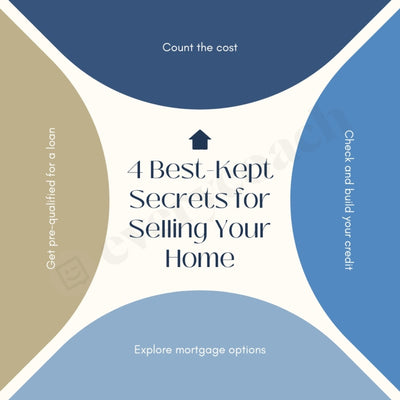 4 Best-Kept Secrets For Selling Your Home Instagram Post Canva Template