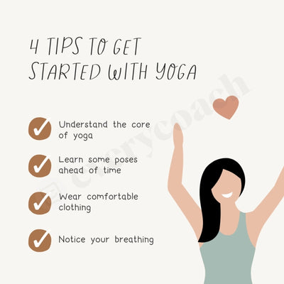 4 Tips To Get Started With Yoga Instagram Post Canva Template