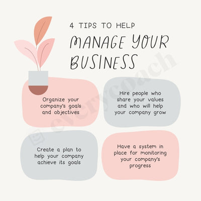 4 Tips To Help Manage Your Business Instagram Post Canva Template