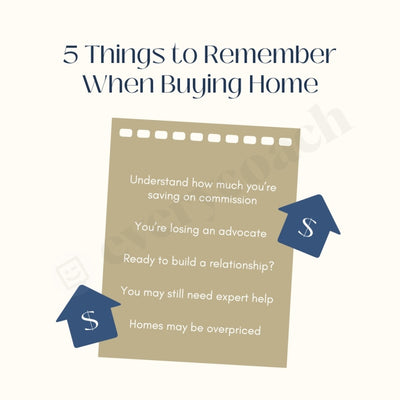 5 Things To Remember When Buying Home Instagram Post Canva Template