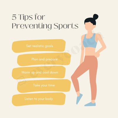 5 Tips For Preventing Sports Instagram Post Canva Template
