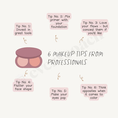 6 Makeup Tips From Professionals Instagram Post Canva Template