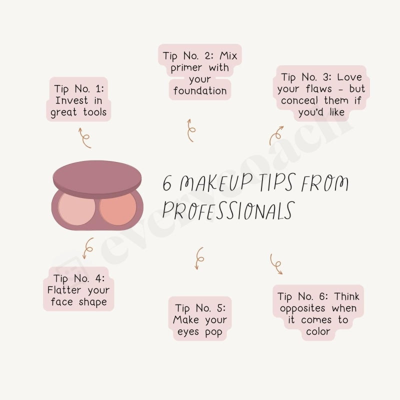 6 Makeup Tips From Professionals Instagram Post Canva Template