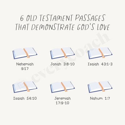 6 Old Testament Passages That Demonstrate Gods Love Instagram Post Canva Template