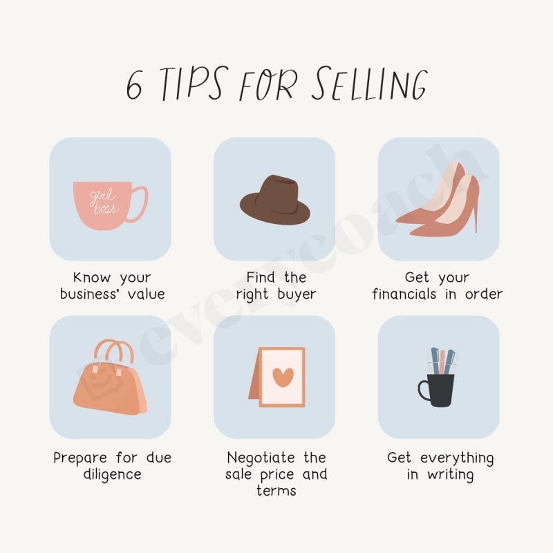 6 Tips For Selling Instagram Post Canva Template – everycoach