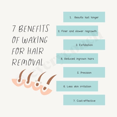 7 Benefits Of Waxing For Hair Removal Instagram Post Canva Template