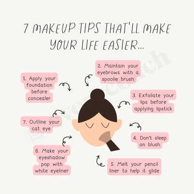 7 Makeup Tips Thatll Make Your Life Easier Instagram Post Canva Template