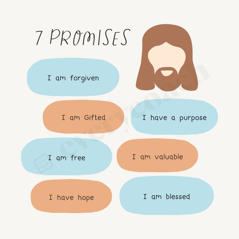 7 Promises Instagram Post Canva Template