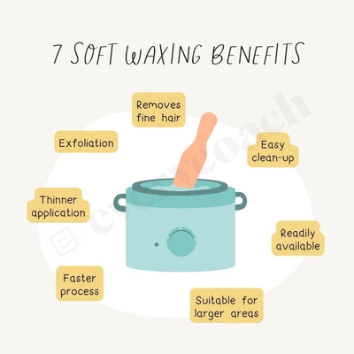 7 Soft Waxing Benefits Instagram Post Canva Template