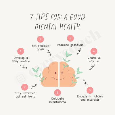 7 Tips For A Good Mental Health Instagram Post Canva Template
