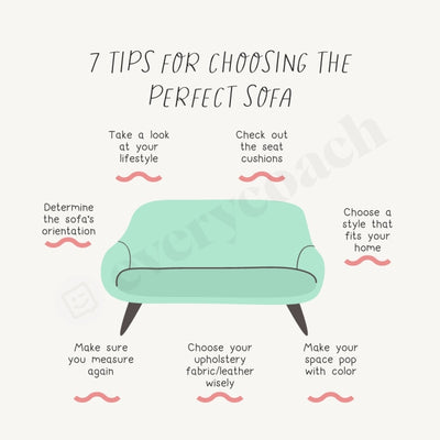 7 Tips For Choosing The Perfect Sofa Instagram Post Canva Template