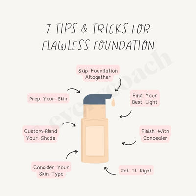 7 Tips & Tricks For Flawless Foundation Instagram Post Canva Template