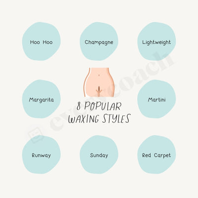 8 Popular Waxing Styles Instagram Post Canva Template