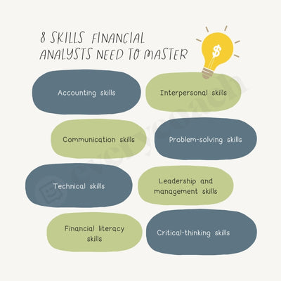 8 Skills Financial Analysts Need To Master Instagram Post Canva Template