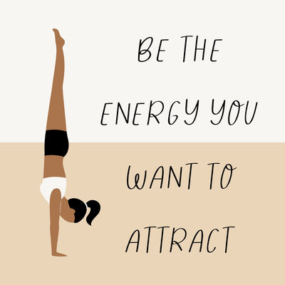 Be The Energy You Want To Attract Instagram Post Canva Template