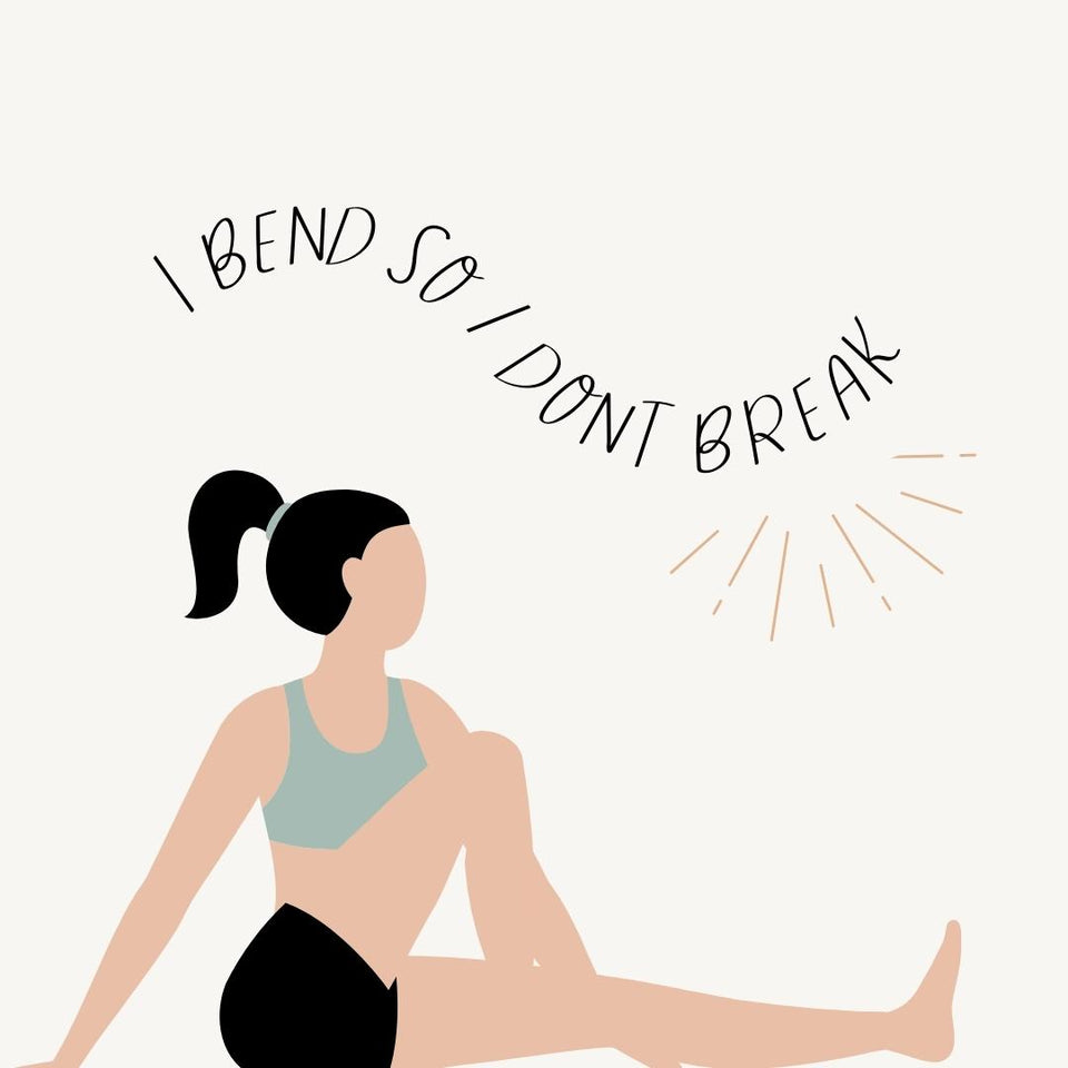 I Bend So I Dont Break Instagram Post Canva Template