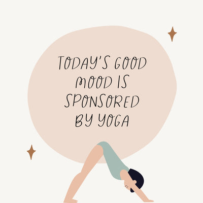 Today’s Good Mood Is Sponsored By Yoga Instagram Post Canva Template