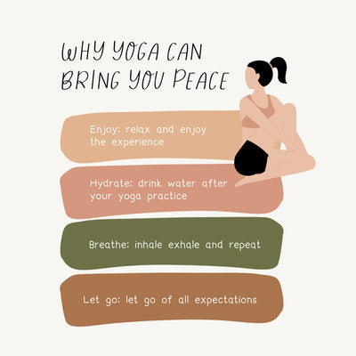 Why Yoga Can Bring You Peace Instagram Post Canva Template