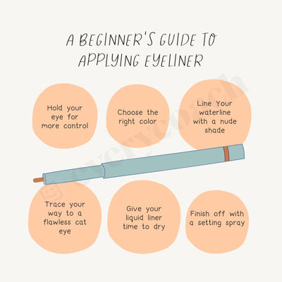 A Beginners Guide To Applying Eyeliner Instagram Post Canva Template